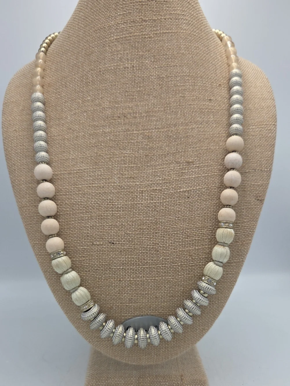Chico's Neutral Bead Necklace